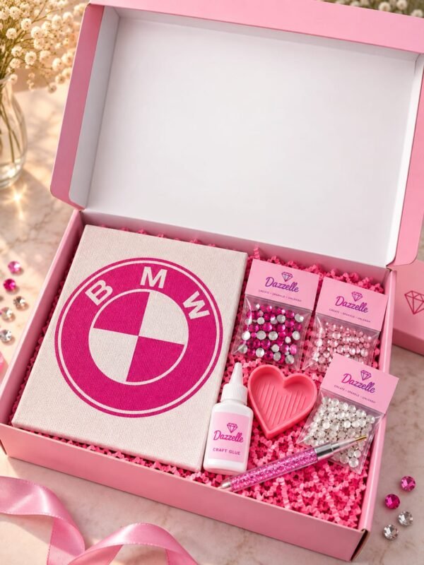 Canvas bedazzle kit - BMW Logo design